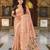 soft pure muga cotton  saree with meenakari  weaving  motifs and contrast blouse