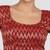 Maroon & gold zigzag pattern cotton readymade saree blouse