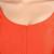 Rust kora silk elbow sleeves round neck padded readymade saree blouse