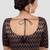 Navy blue & gold zigzag pattern cotton readymade saree blouse