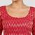 Rani & gold zigzag pattern cotton readymade saree blouse