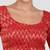 Red & gold zigzag pattern cotton readymade saree blouse