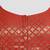 Brocade maroon elbow sleeves round neck padded readymade saree blouse