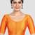 Mustard kora silk elbow sleeves round neck padded readymade saree blouse