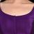 Purple kora silk elbow sleeves round neck padded readymade saree blouse