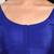Royal blue kora silk elbow sleeves round neck padded readymade saree blouse
