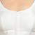 White kora soilk solid readymade saree blouse with round neckline