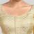 Cream brocade motif ethnic short sleeves padded readymade saree blouse