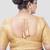 Gold exquisite printed brocade elbow sleeves readymade saree blouse