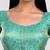 Green banarasi brocade short sleeves padded readymade saree blouse