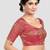 Rani banarasi brocade short sleeves padded readymade saree blouse