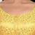 Yellow banarasi brocade short sleeves padded readymade saree blouse