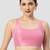 Pink plain silk spaghetti padded readymade saree blouse