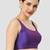 Purple plain silk spaghetti padded readymade saree blouse