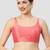 Peach plain silk spaghetti padded readymade saree blouse