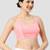 Baby pink plain silk spaghetti padded readymade saree blouse