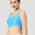 Sky blue plain silk spaghetti padded readymade saree blouse