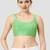 Light green plain silk spaghetti padded readymade saree blouse