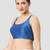 Royal blue plain silk spaghetti padded readymade saree blouse
