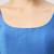 Royal blue plain silk spaghetti padded readymade saree blouse