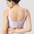 Light violet plain silk spaghetti padded readymade saree blouse