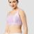 Light violet plain silk spaghetti padded readymade saree blouse
