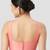 Light peach plain silk spaghetti padded readymade saree blouse