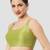 Sea green plain silk spaghetti padded readymade saree blouse