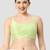 Pista green plain silk spaghetti padded readymade saree blouse