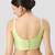 Pista green plain silk spaghetti padded readymade saree blouse