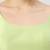 Pista green plain silk spaghetti padded readymade saree blouse