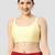 Lemon yellow plain silk spaghetti padded readymade saree blouse