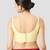 Lemon yellow plain silk spaghetti padded readymade saree blouse