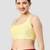 Lemon yellow plain silk spaghetti padded readymade saree blouse