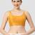 Yellow plain silk spaghetti padded readymade saree blouse