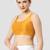 Yellow plain silk spaghetti padded readymade saree blouse