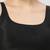 Black plain silk spaghetti padded readymade saree blouse