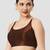 Brown solid raw silk spaghetti saree blouse