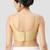 Gold plain silk spaghetti padded readymade saree blouse