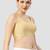 Gold plain silk spaghetti padded readymade saree blouse