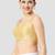 Gold plain silk spaghetti padded readymade saree blouse