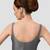 Grey plain silk spaghetti padded readymade saree blouse