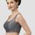Grey plain silk spaghetti padded readymade saree blouse