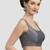 Grey plain silk spaghetti padded readymade saree blouse