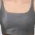 Grey plain silk spaghetti padded readymade saree blouse