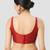Maroon plain silk spaghetti padded readymade saree blouse