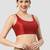 Maroon plain silk spaghetti padded readymade saree blouse