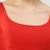 Red plain silk spaghetti padded readymade saree blouse