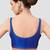 Royal blue plain silk spaghetti padded readymade saree blouse