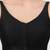 Black v neck plain silk spaghetti padded readymade saree blouse